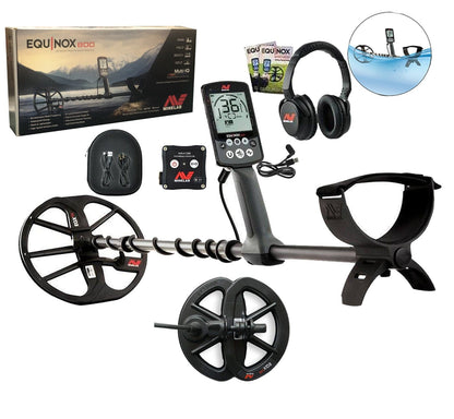 Minelab Equinox 800 Metal Detector, 6" Smart Coil, Headphones - 3720-0002-6 inch coil