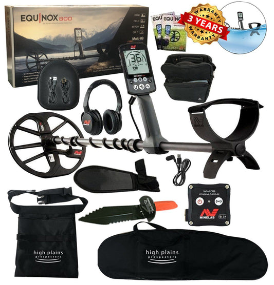 Minelab Equinox 800 Metal Detector Enterprise Bundle - 3720-0002-free-gear-bundle