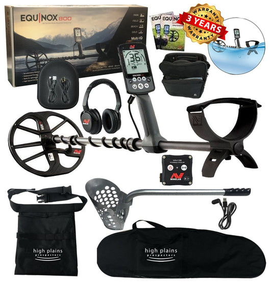 Minelab Equinox 800 Metal Beach Hunter Package - 3720-0002-BHP-1-bundle