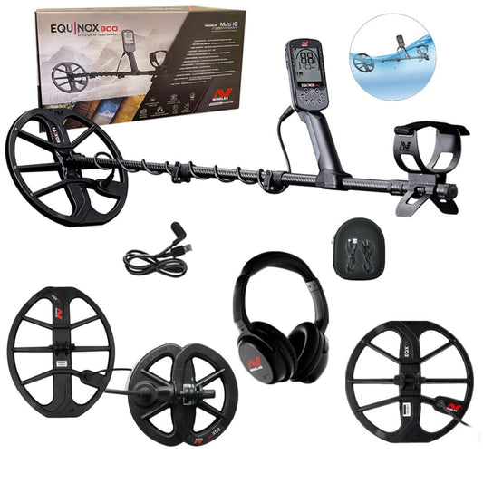 Minelab Equinox 900 with 6 inch, 11 inch and 15 inch Coils - 3720-0006-6in-11in-15in