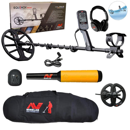 Minelab Equinox 900 with Pro-Find 20 Pointer and Carry Bag - 3720-0006-PF20-bag