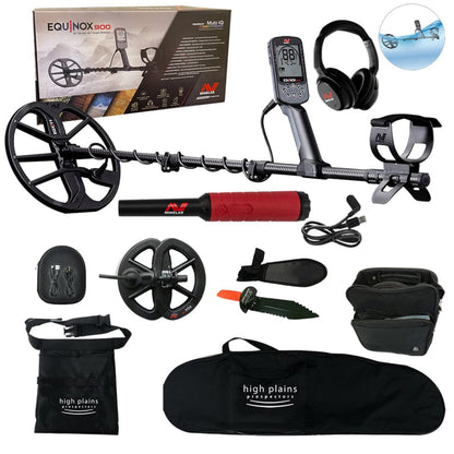 Minelab Equinox 900 Metal Detector Package - Two Coils, Wireless Headphones, Pro-Find 40  - 3720-0006-free-gear-PF40-bundlePinpointer, FREE Gear