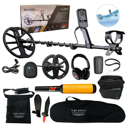 Minelab Equinox 900 - Includes Two Coils, Wireless Headphones, Pro-Find 35 AND FREE Gear - 3720-0006-free-gear-pf-35-bundle