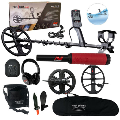 Minelab Equinox 900 Bundle with Pro-Find 40 EQX 15" Coil, Free Gear - 3720-0006-PF40-15in-free-gear-bundle