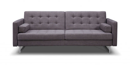 Modway Furniture 80" Gray Fabric Sofa with Sleek Silver Legs - Stylish Comfort for Your Modern Living Space! - 372115-HOMEROOTS