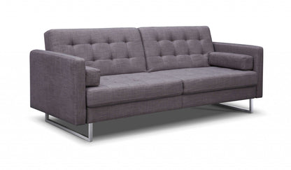 Modway Furniture 80" Gray Fabric Sofa with Sleek Silver Legs - Stylish Comfort for Your Modern Living Space! - 372115-HOMEROOTS