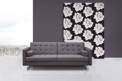 Modway Furniture 80" Gray Fabric Sofa with Sleek Silver Legs - Stylish Comfort for Your Modern Living Space! - 372115-HOMEROOTS