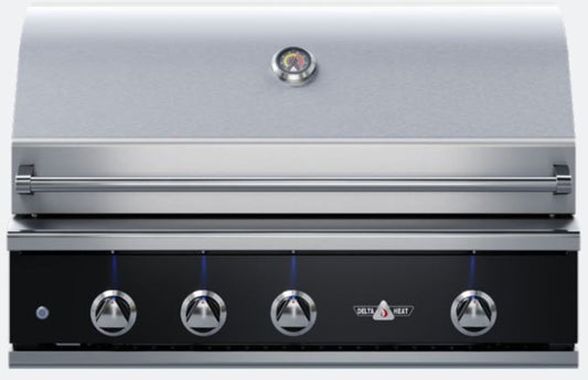 Delta Heat 38 Inch Black Propane Grill with Rotisserie - DHBQ38R-KL