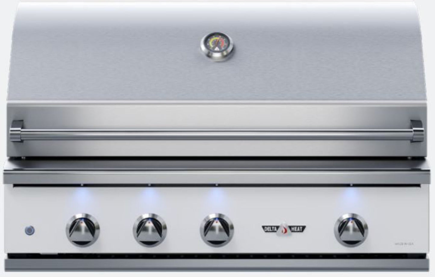 Delta Heat 38 Inch White Propane Grill with Rotisserie - DHBQ38R-WL