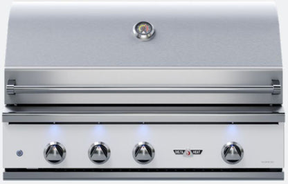 Delta Heat 38 Inch White Natural Gas Grill with Rotisserie - DHBQ38R-WN