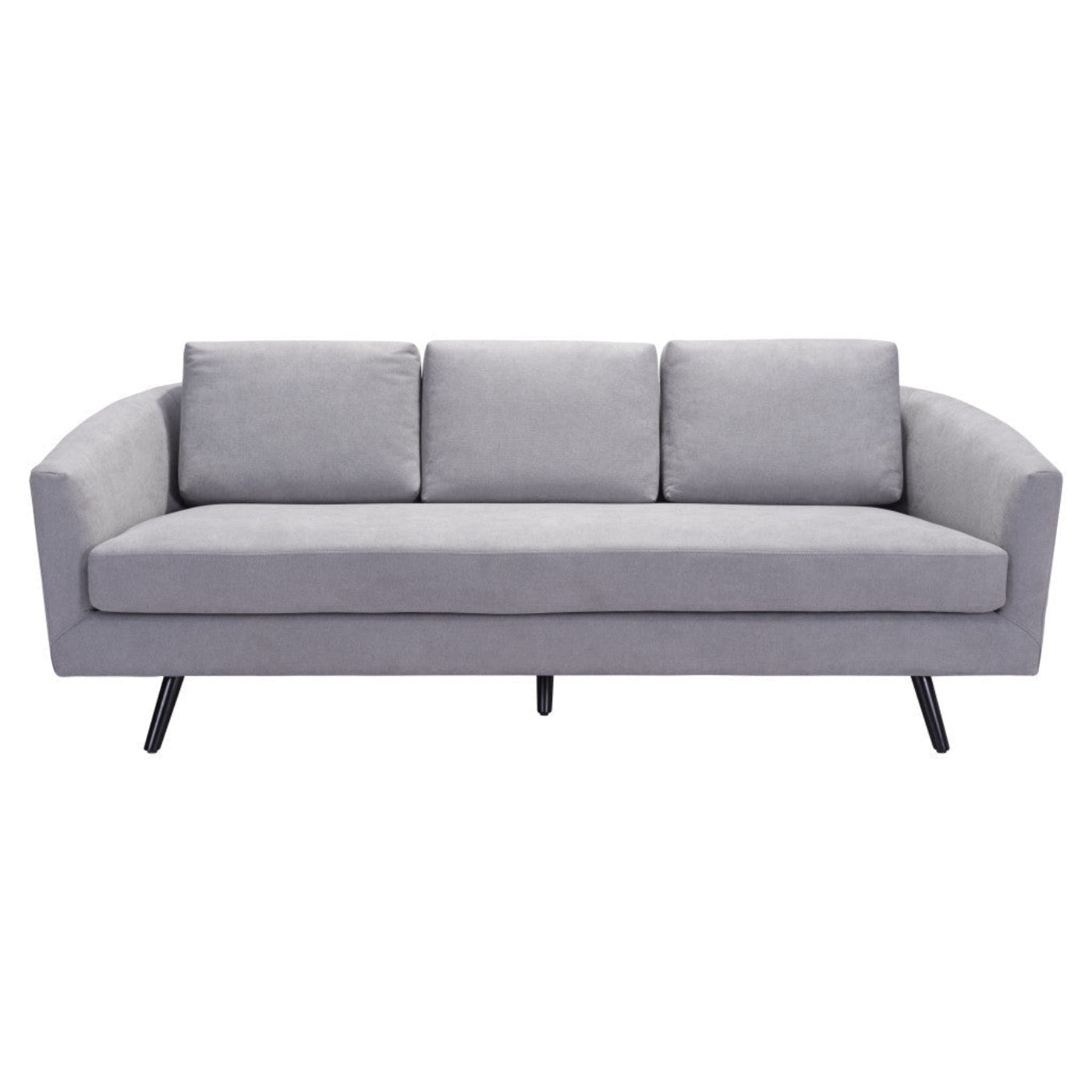 Modway Furniture 79" Gray Polyester Sofa with Stylish Black Legs - Luxurious Comfort & Contemporary Design for Any Room - 396462-HOMEROOTS