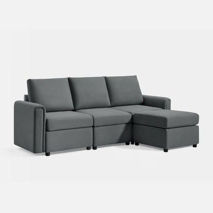LINSY HOME RUBIK I 3 Seats with Ottoman - US-LH-SPF-Sofa-S900-A11-31-0-00