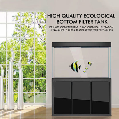 Aqua Dream 135 Gallon Tempered Glass Aquarium Black AD-1260-ABK