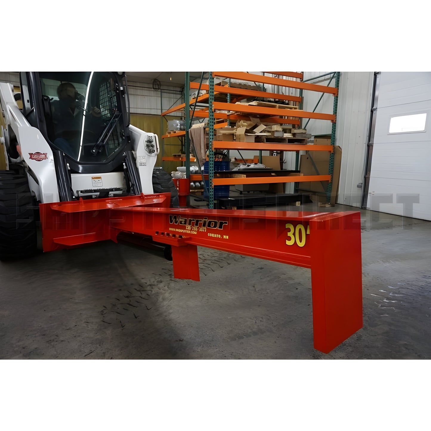 TM Manufacturing Warrior Skid Steer Log Splitter Attachment - TM-Warrior-Single