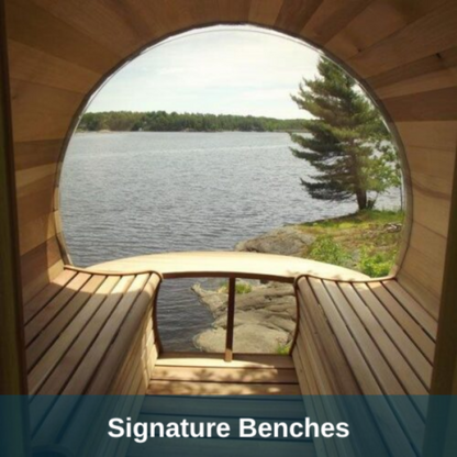 Dundalk LeisureCraft Panoramic View Knotty Cedar Barrel Sauna - DLKNOTYYCBS