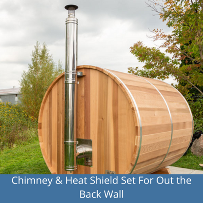 Dundalk LeisureCraft Canadian Timber Tranquility 4-5 Person Barrel Sauna CTC2345 - CTC2345-NH