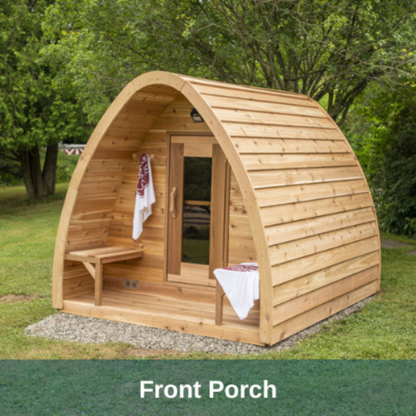 Dundalk LeisureCraft Clear Cedar Mini POD 2-4 Person Sauna - DLMINIPOD6KW