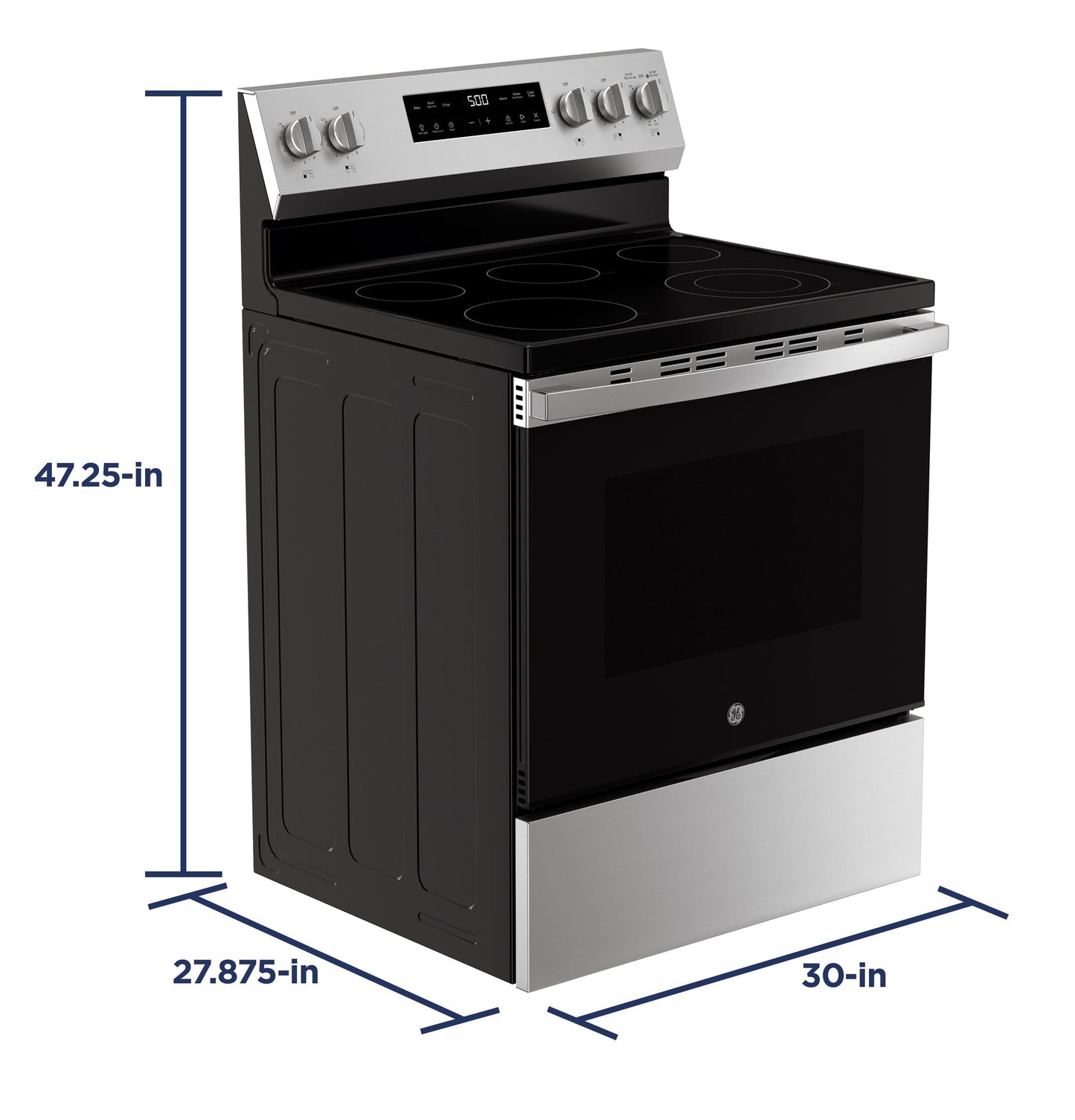GE APPLIANCES GRF500PVSS GE(R) 30" Free-Standing Electric Range - GRF500PVSS-KT