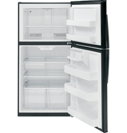 GE APPLIANCES GTE21GTHBB GE(R) ENERGY STAR(R) 21.1 Cu. Ft. Top-Freezer Refrigerator - GTE21GTHBB-KT