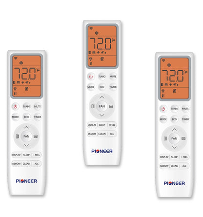 Pioneer Triple Split 27000 BTU 2.25-Ton Quantum Ultra Wi-Fi 24 SEER2 Energy-Star Multi (3) Zone Wall Mount Air Conditioner Heat Pump 230-Volt - WYT030GLSI24M3-9W-9W-9W