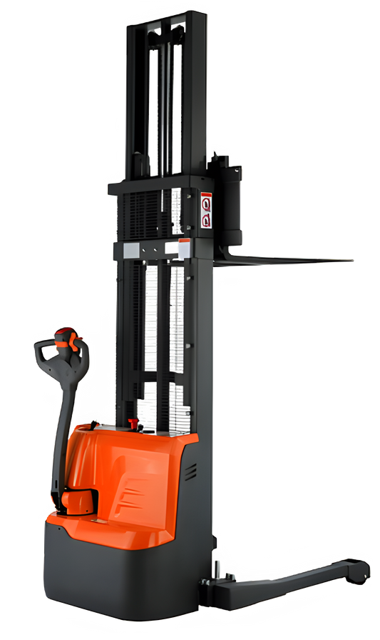 Tory Carrier Fully Powered Electric Stacker with Straddle Legs 2640 lbs. Capacity 98" Lifting Height New - ESS26RE-19-98