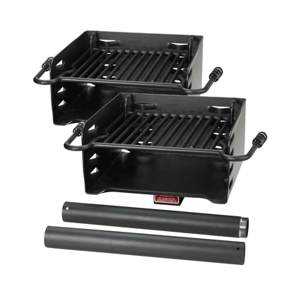 Pilot Rock H-16 B6X2 Park Style Outdoor BBQ Charcoal Grill w/ Swivel, 2 Pack - 415871