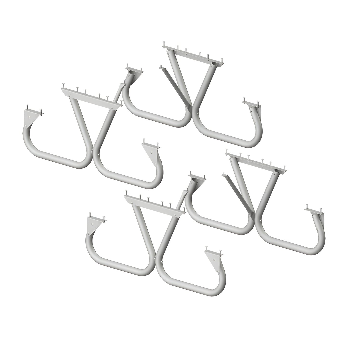 Pilot Rock 2 Pack 6'/8' Outdoor Steel Non Tip Picnic Table Leg Kits (Frame Only) - 415897