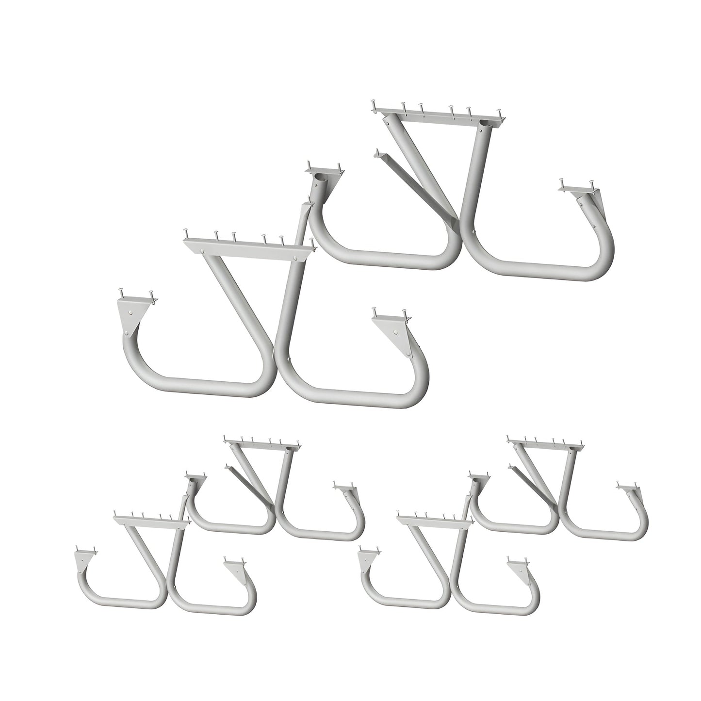 Pilot Rock 3 Pack 6'/8' Outdoor Steel Non Tip Picnic Table Leg Kits (Frame Only) - 415898