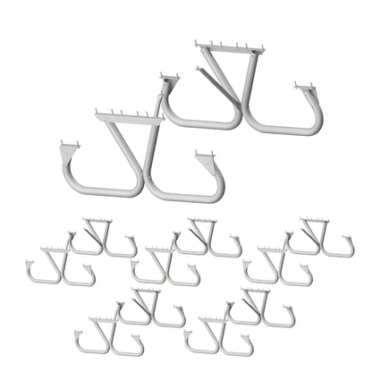 Pilot Rock 6 Pack 6'/8' Outdoor Steel Non Tip Picnic Table Leg Kits (Frame Only) - 415922