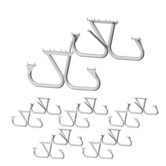 Pilot Rock 6 Pack 6'/8' Outdoor Steel Non Tip Picnic Table Leg Kits (Frame Only) - 415922