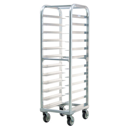 New Age 4340 Lifetime Bun Pan Rack, Universal Wide Angle Runners on 5" Spacing - NW4340
