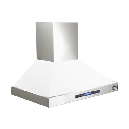 Kucht Professional 48" Wall Mount Range Hood 1,200 CFM in White, -  KRH4815-W
