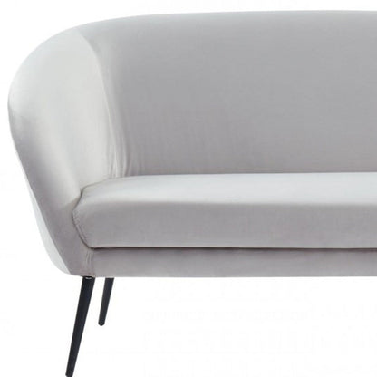 Modway Furniture 75" Light Gray Sofa with Stylish Black Legs - Durable, Comfortable Seating for Modern Living Spaces - 480908-HOMEROOTS