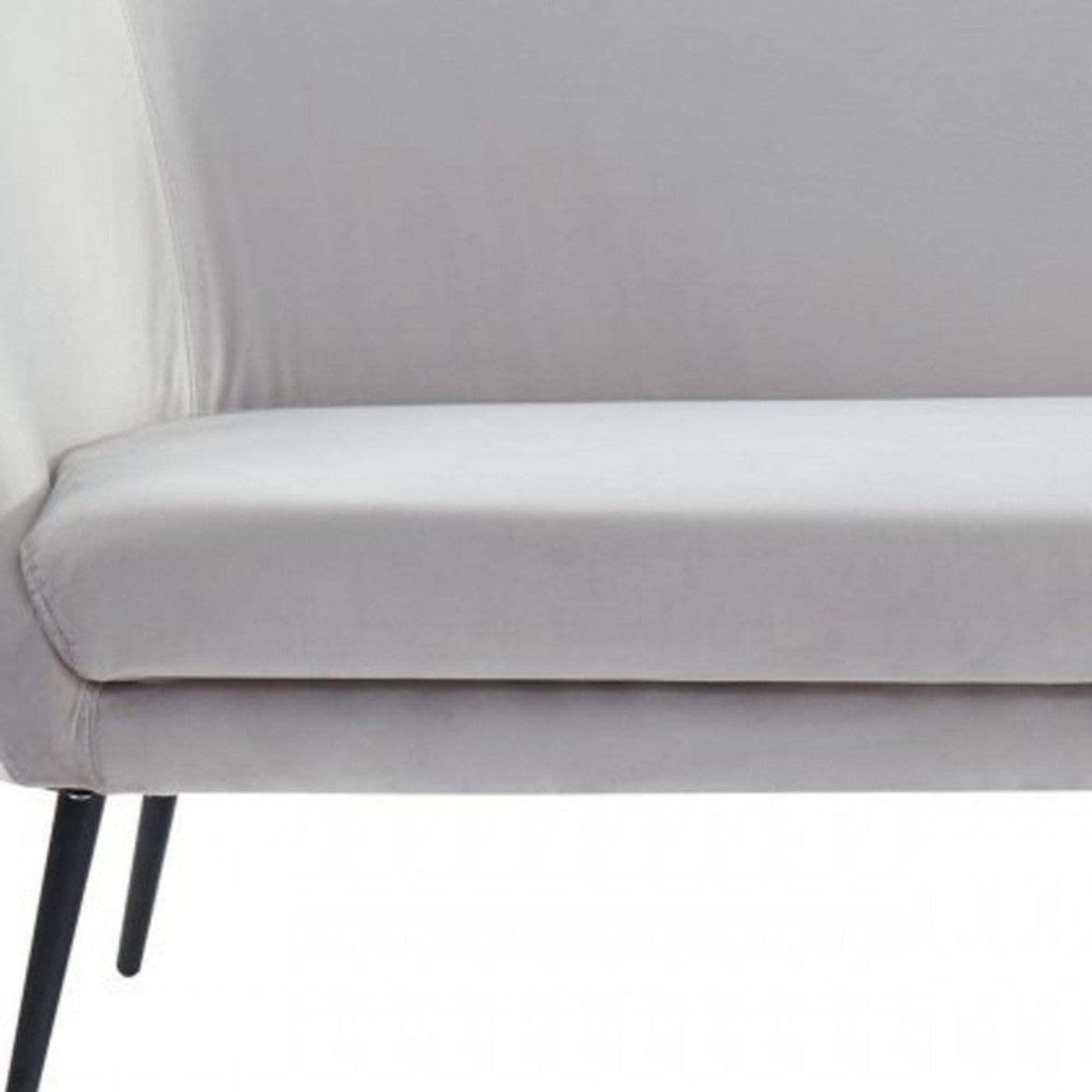 Modway Furniture 75" Light Gray Sofa with Stylish Black Legs - Durable, Comfortable Seating for Modern Living Spaces - 480908-HOMEROOTS