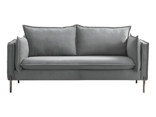 Modway Furniture 87" Gray Sofa with Stylish Black Legs - Contemporary Design, Comfortable Seating & Durable Upholstery - 480910-HOMEROOTS