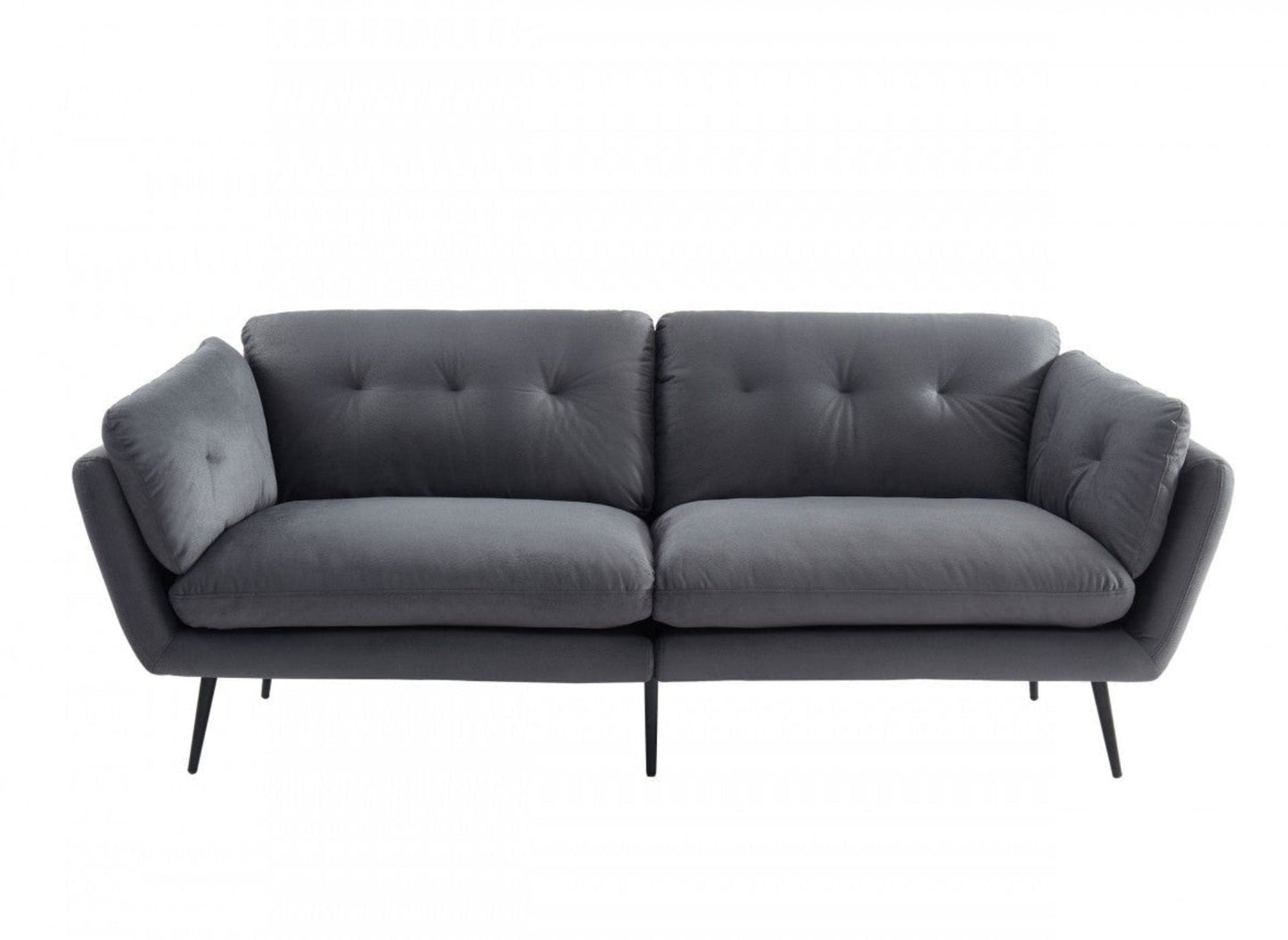 Modway Furniture 84" Gray Sofa with Stylish Black Legs - Comfortable, Durable, Contemporary Design for Your Living Room - 480916-HOMEROOTS