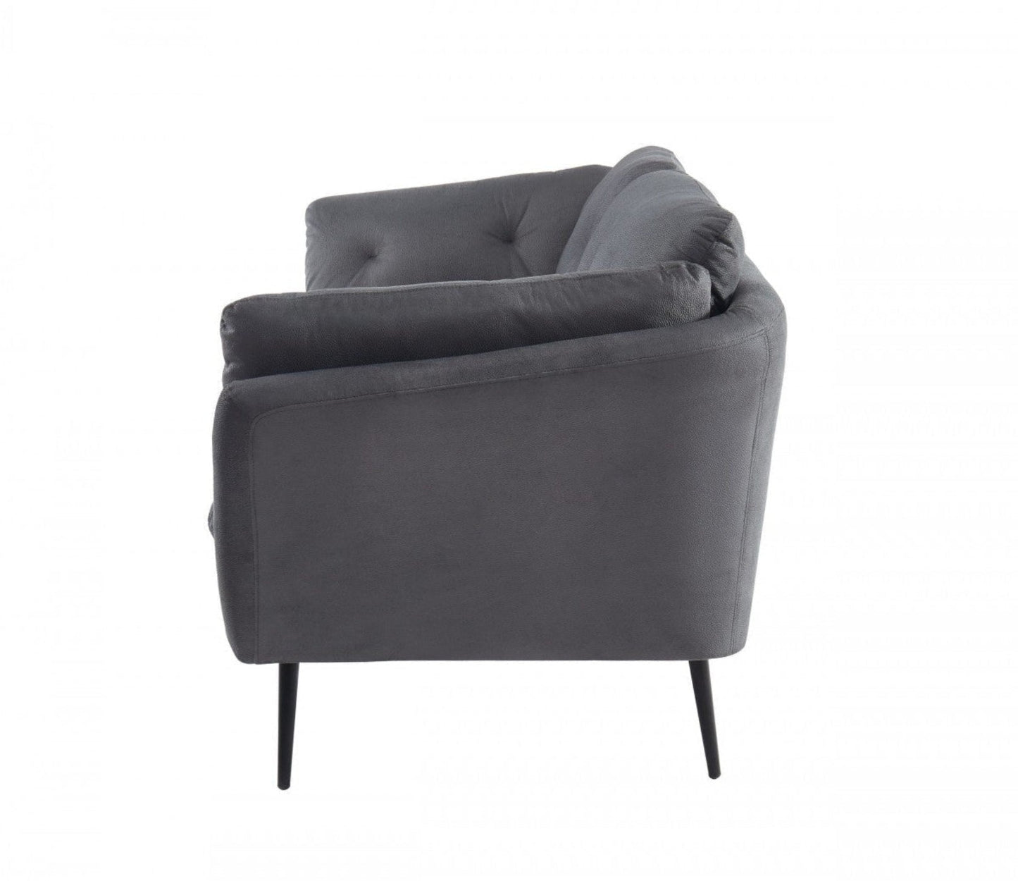Modway Furniture 84" Gray Sofa with Stylish Black Legs - Comfortable, Durable, Contemporary Design for Your Living Room - 480916-HOMEROOTS