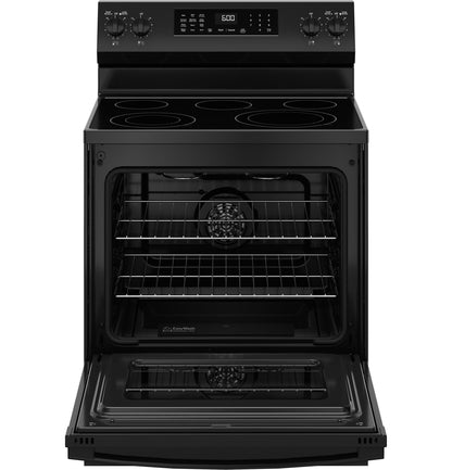 GE APPLIANCES GRF600AVBB GE(R) 30" Free-Standing Electric Convection Range with No Preheat Air Fry and EasyWash(TM) Oven Tray -GRF600AVBB-KT