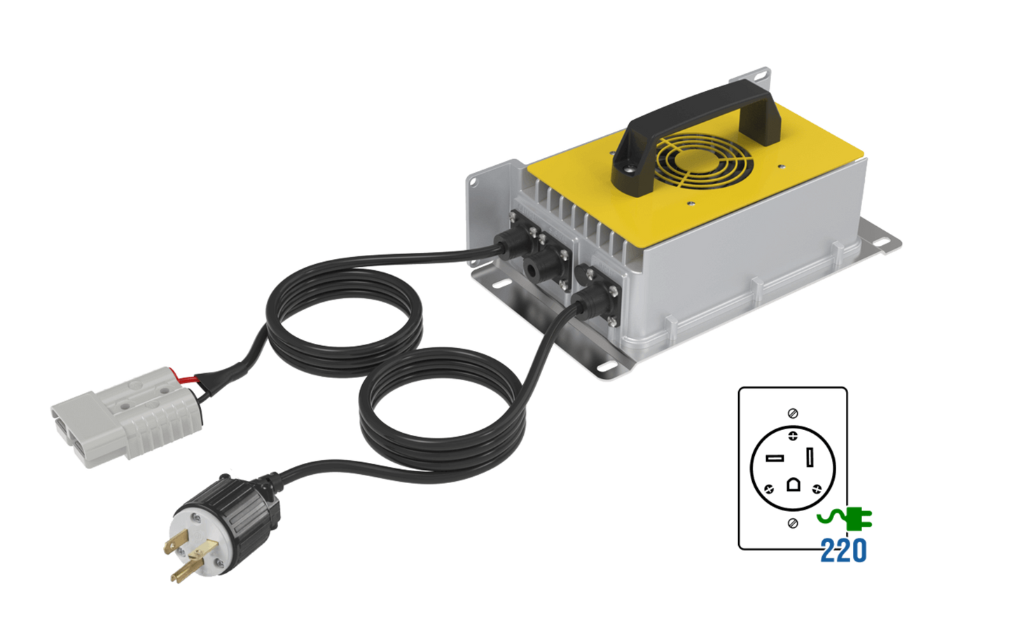 Big Battery 48V 2X HUSKY 2 FAST CHARGER KIT - K0974