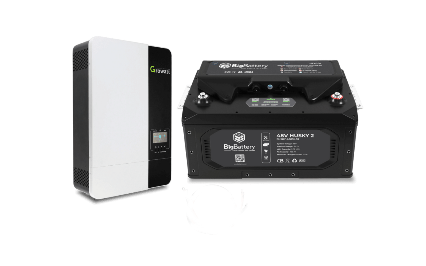 Big Battery 48V 1X HUSKY 2 KIT – 3K Growatt Inverter - K0704
