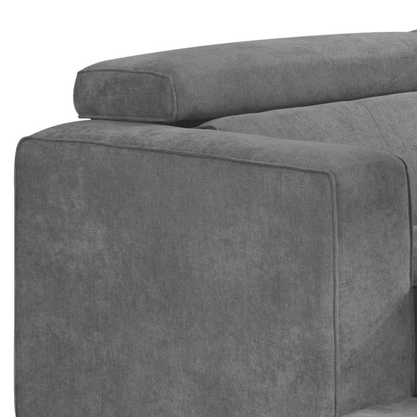 Modway Furniture 72" Dark Gray Fabric Modular Sofa with Stylish Black Legs – Comfort Meets Versatility in Design! - 491000-HOMEROOTS