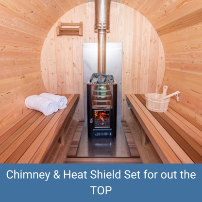 Dundalk LeisureCraft Canadian Timber Tranquility 4-5 Person Barrel Sauna CTC2345 - CTC2345-NH