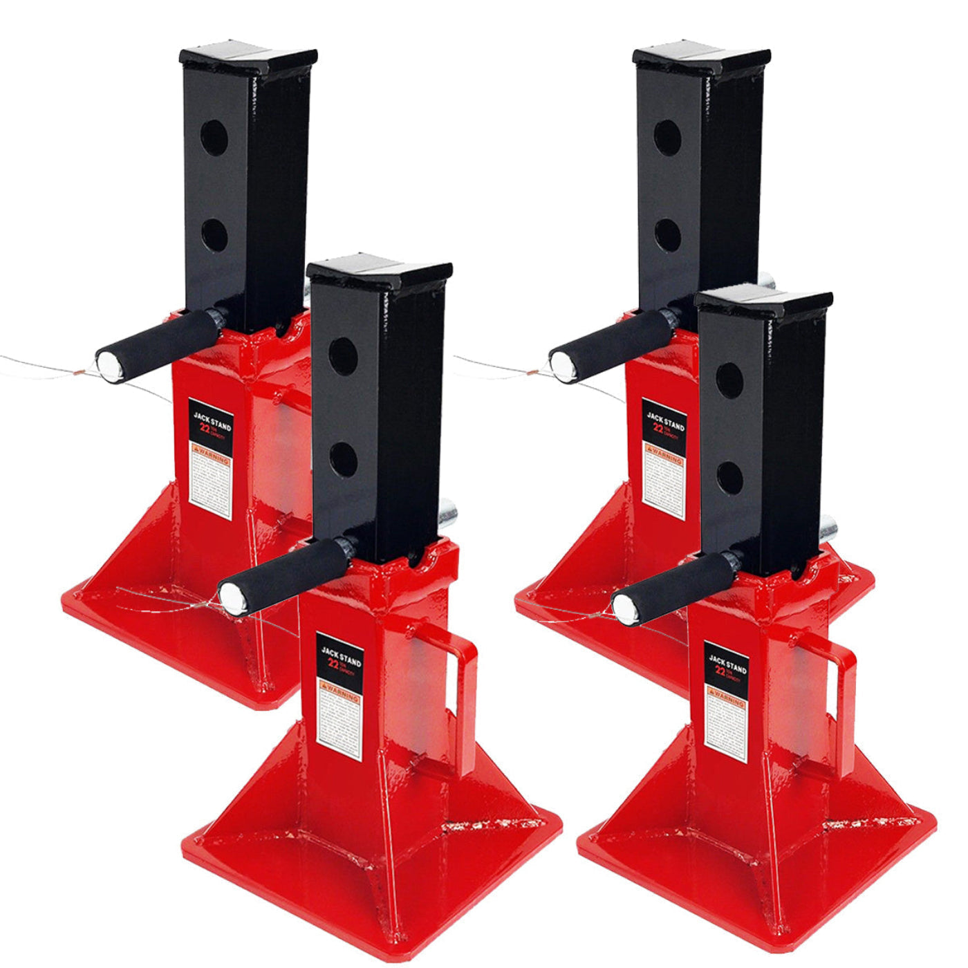 Stark USA 22 Ton Jack Stands 44,000 LBS Capacity Auto Truck SUV Trailer 4-Pieces - 51403x2