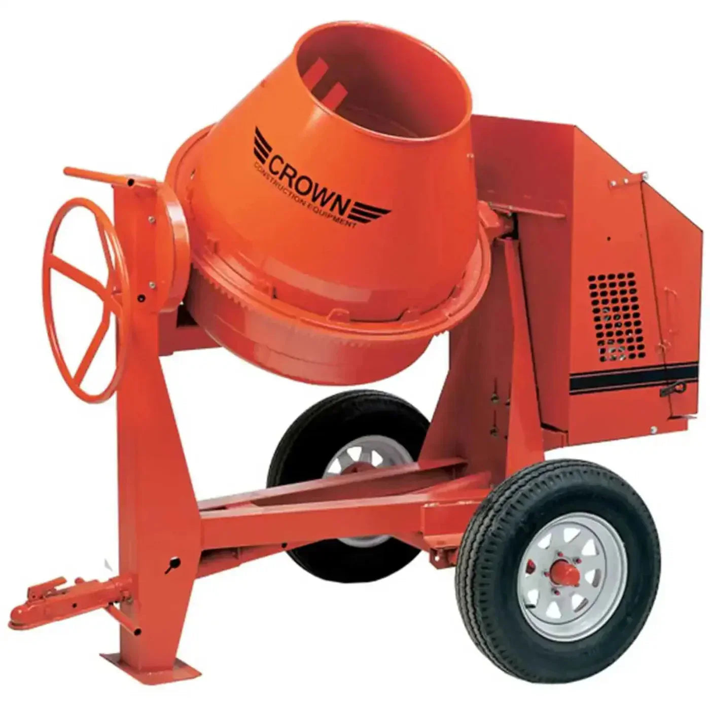 Crown C9 Towable Concrete Mixer - 1103-1.5hp Electric-Pintle
