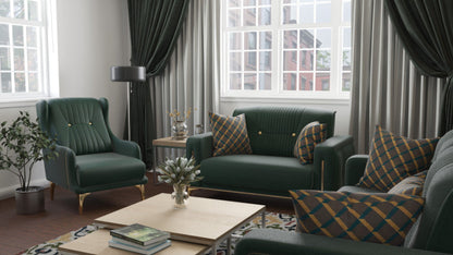 Modway Furniture 85" Green Microfiber Sleeper Sofa with Stylish Toss Pillows - Comfort, Durability & Modern Design! - 521600-HOMEROOTS