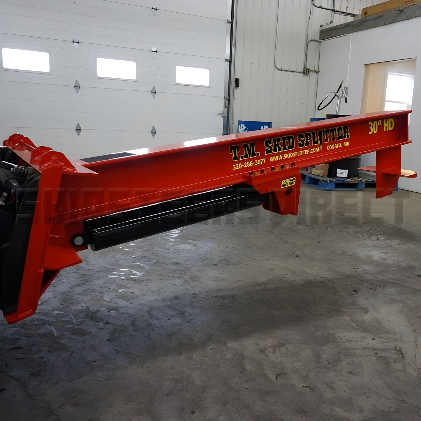 TM Manufacturing Heavy-Duty Skid Steer Log Splitter Attachment - 30-HD