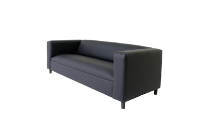 Modway Furniture 84" Black Faux Leather Sofa - Stylish, Durable, and Comfortable with Contemporary Design & Supportive Arms - 530484-HOMEROOTS