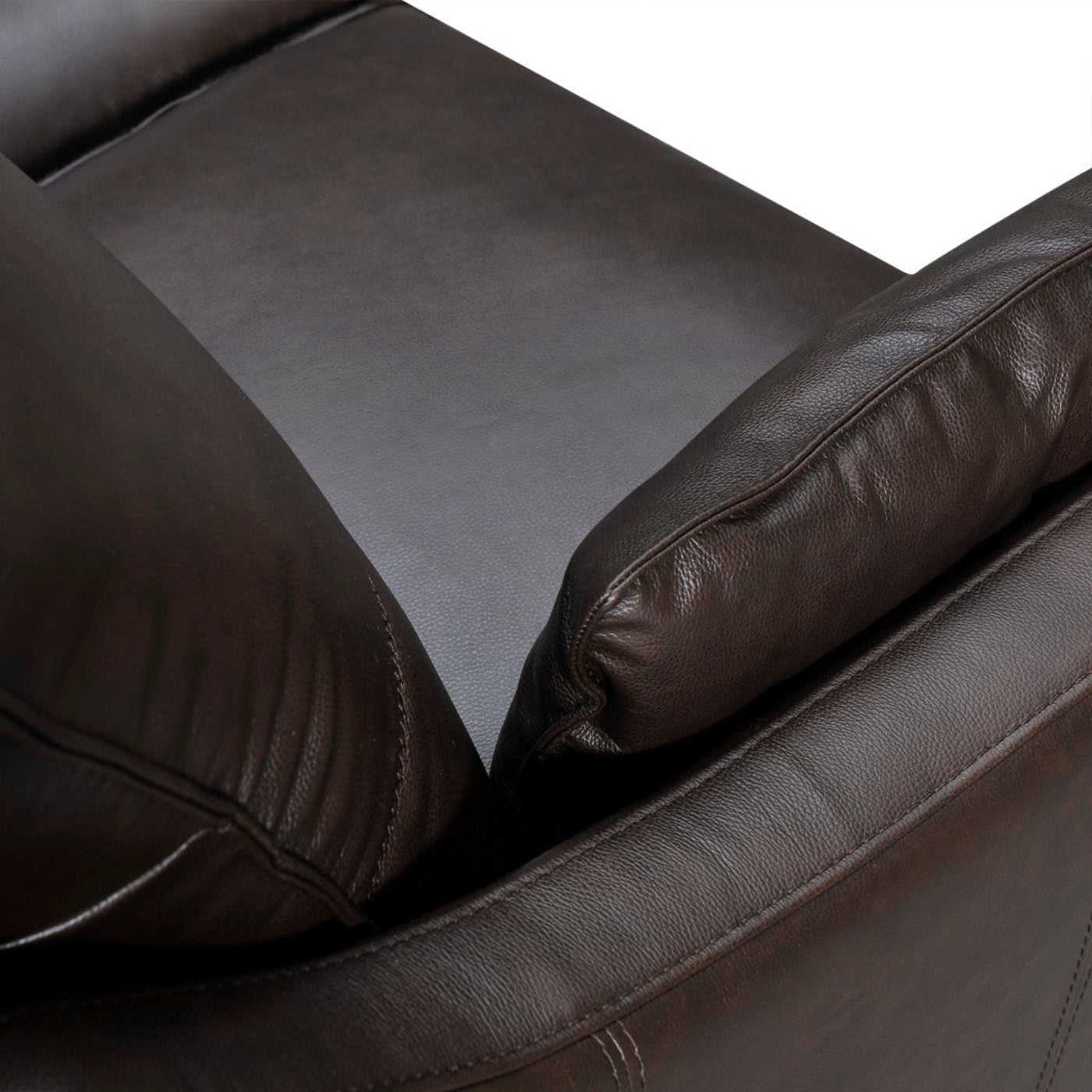 Modway Furniture 87" Dark Brown Leather Sofa with Plush Toss Pillows - Elegant Comfort and Durable Design! - 546409-HOMEROOTS