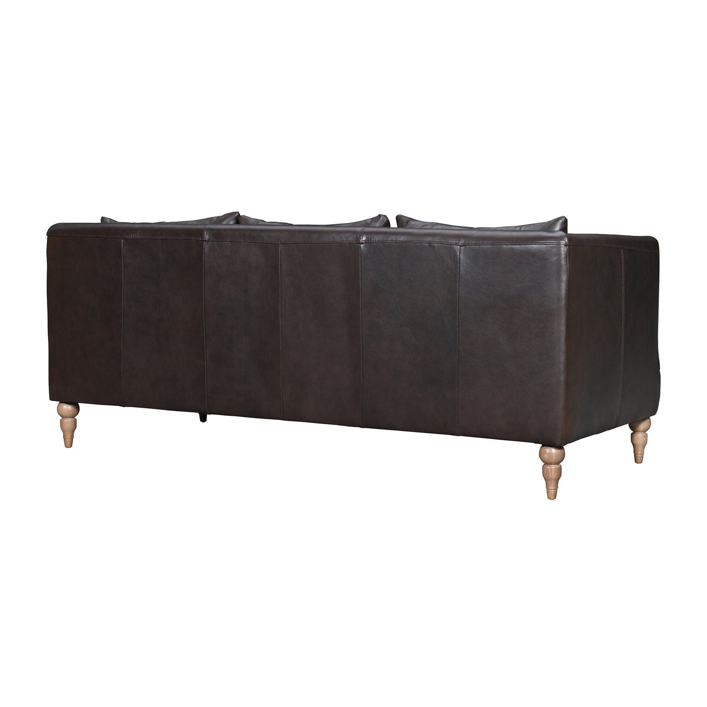 Modway Furniture 85" Dark Brown Leather Sofa - Luxurious Comfort, Elegant Design, Perfect for Stylish Living Rooms! - 546412-HOMEROOTS