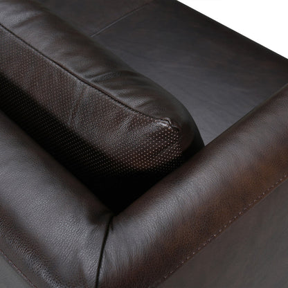 Modway Furniture 85" Dark Brown Leather Sofa - Luxurious Comfort, Elegant Design, Perfect for Stylish Living Rooms! - 546412-HOMEROOTS